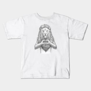 Lion with love Kids T-Shirt